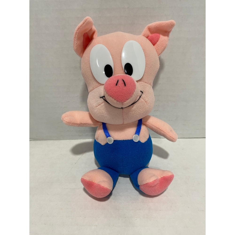 Warner Bros Tiny Toon Adventures Hamton J Pig Plush Pink 8in Excellent